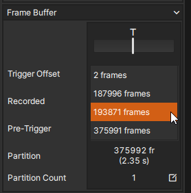 Trigger Offset Preset Value