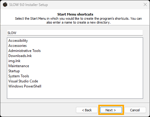 SLOW Install-Extraction