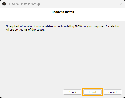 SLOW Install-Extraction